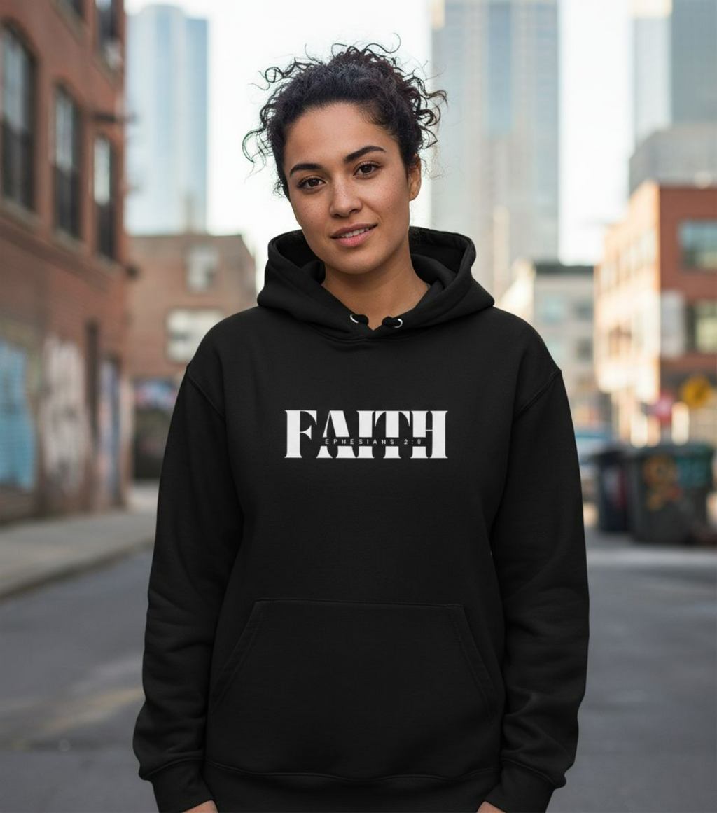 Faith White Hoodie