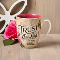 Trust In The Lord Pink Ceramic Mug Proverbs 3:5