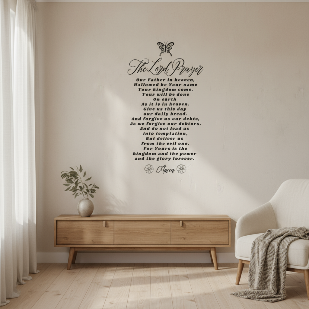 The Lord's Prayer Wall Art Decal