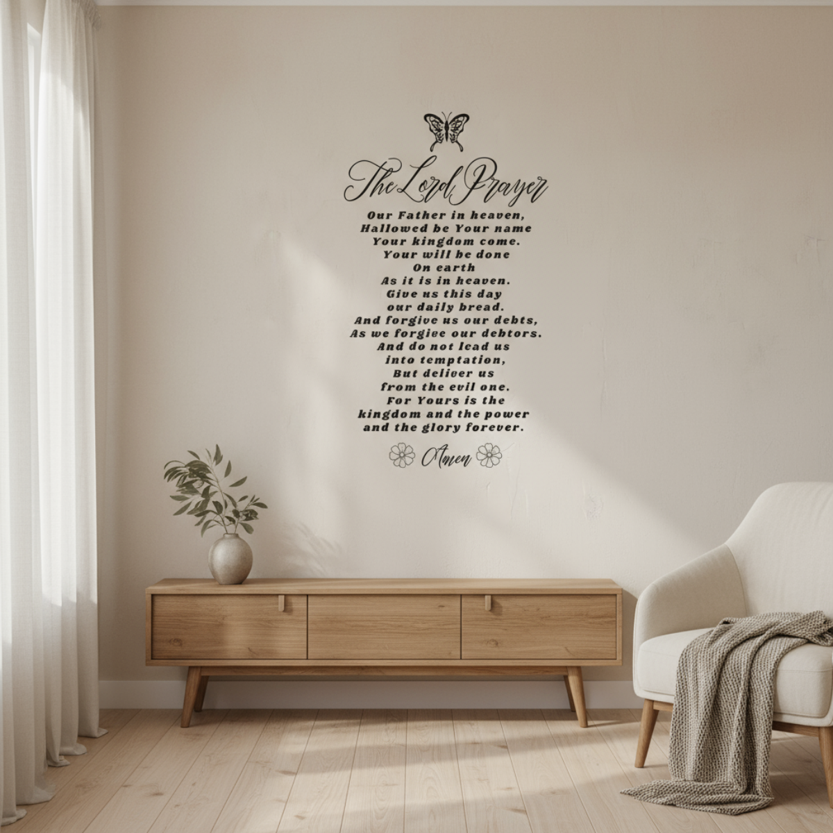The Lord's Prayer Wall Art Decal