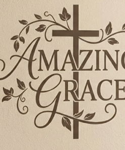 Amazing Grace framed wall print design