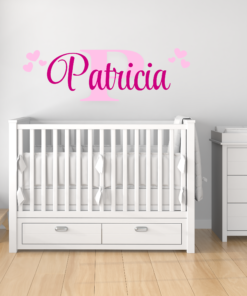 Personalized Wall Decal Initial and Name Vinyl