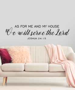 Joshua 24:15 Vinyl Wall Decal