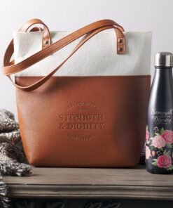Proverbs 31 Women "Two-Tone Leather Tote Bag"