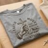 Faith Moves Mountains tee, athletic heather