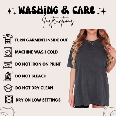 Comfort Colors 1717 wash and care instructions