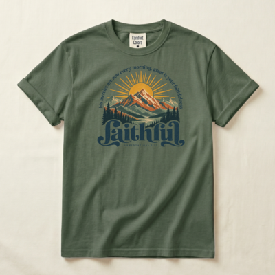 Faithful Tee - Lamentations 3:23 - Image 6