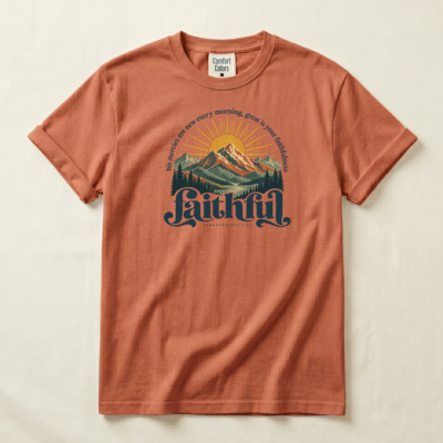 Faithful Tee - Lamentations 3:23 - Image 4