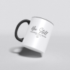 Be Still and Know Psalm 46:10 ceramic mug, 15 oz, black interior and handle